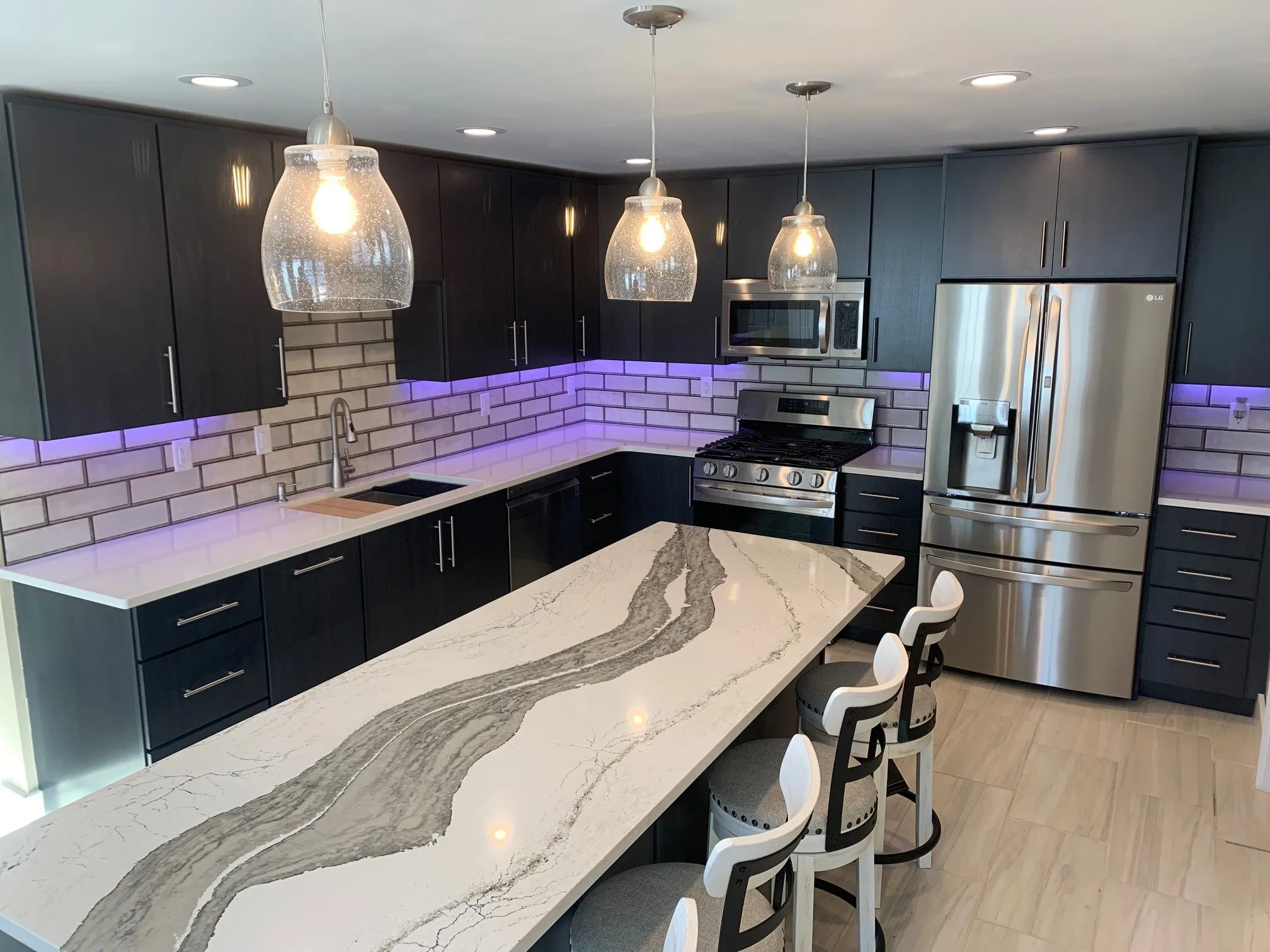 Blue and Bold Kitchen, kitchen in DeWitt, IA
