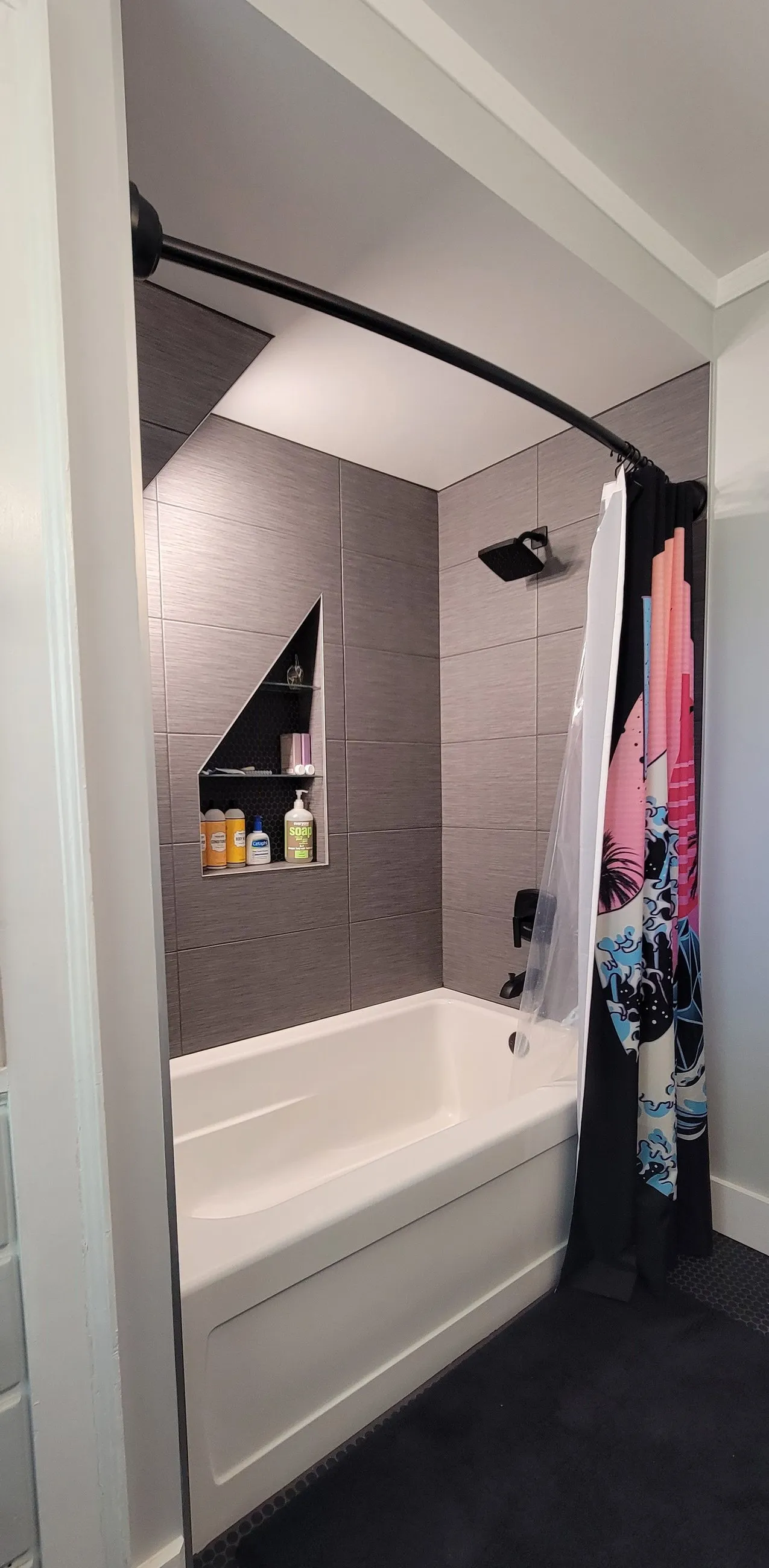 Retro-Modern Bath, bathroom in Davenport, IA